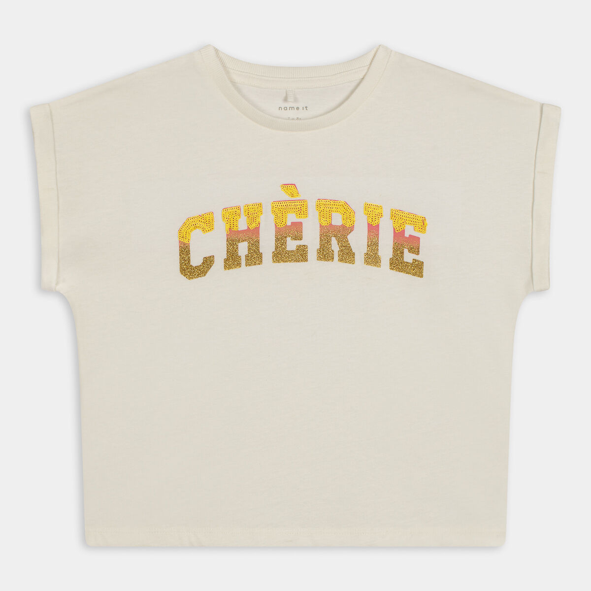 T-shirt Name It da Bambina, bianco