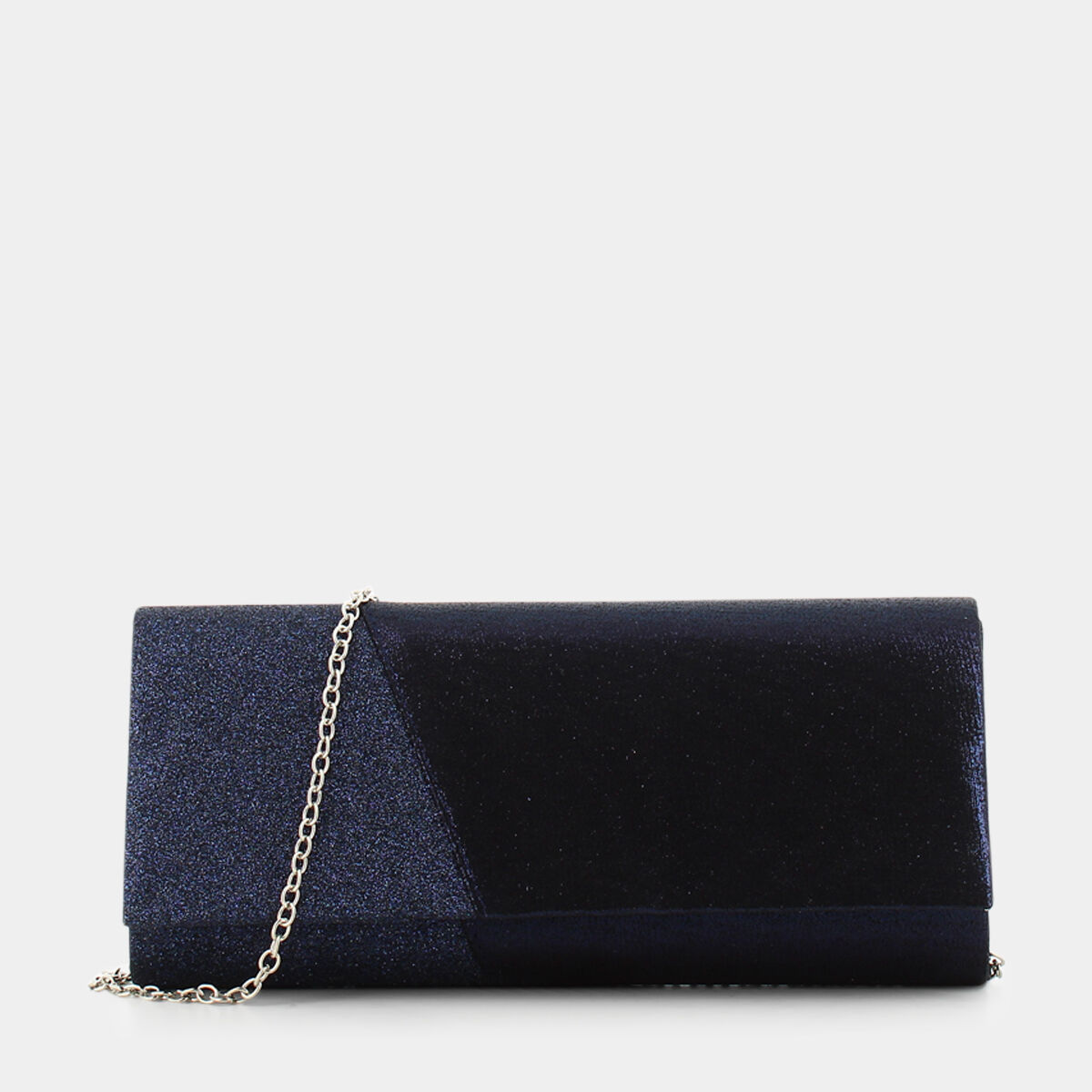 Clutch Sheen da Donna, blu