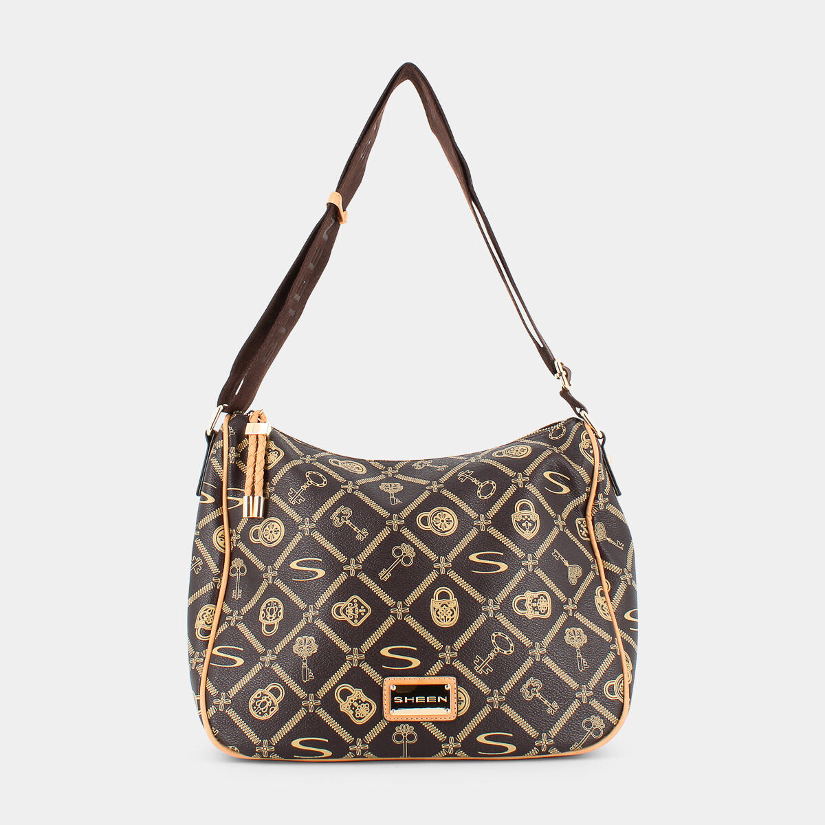 Tracolle Sheen da Donna, marrone