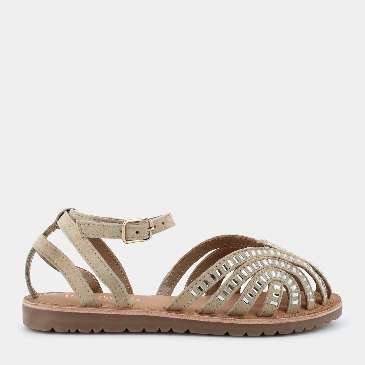 Sandali Patti Di Luna Young da Bambina, beige