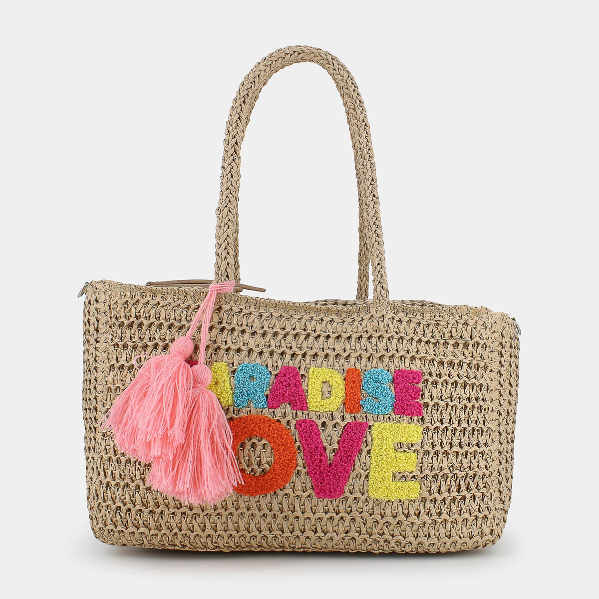 Borsa Mare Sheen da Donna, beige