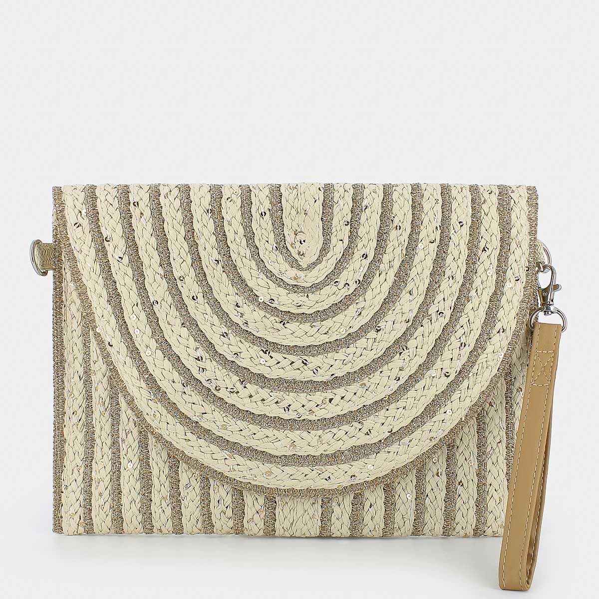 Clutch Sheen da Donna, bianco