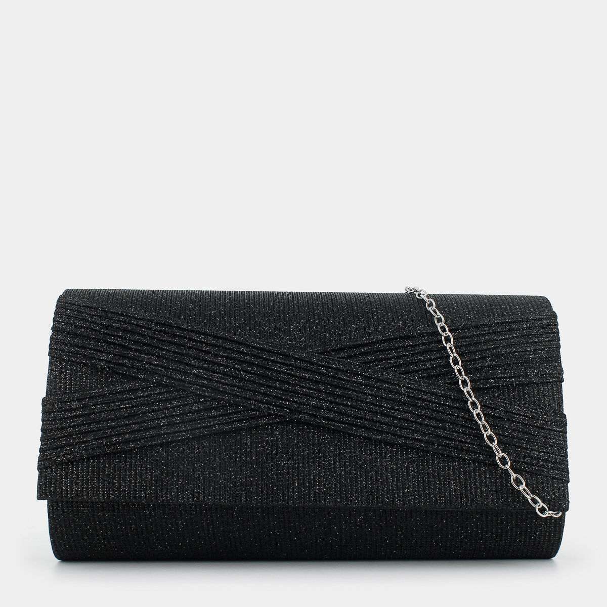 Clutch Sheen da Donna, nero