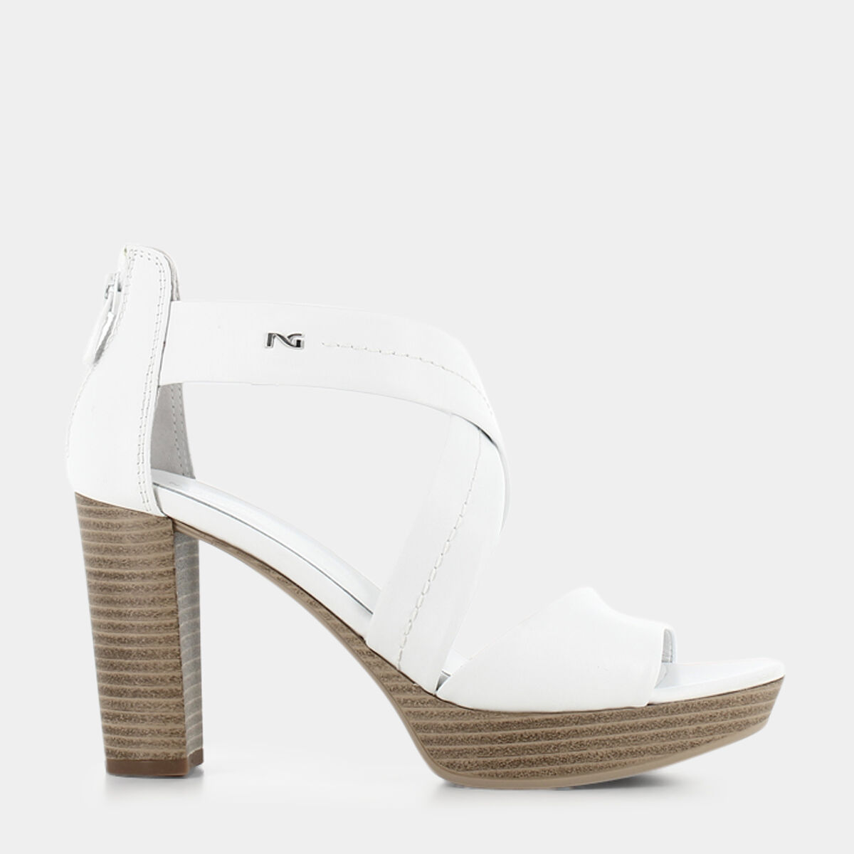Sandali Nero Giardini da Donna, bianco