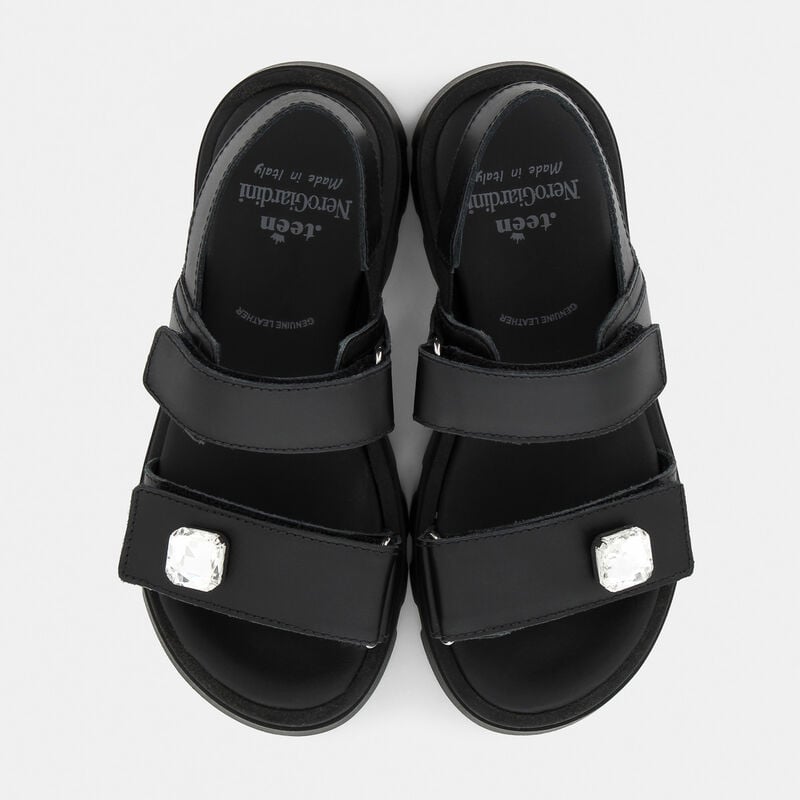BAMBINA da BAMBINI | SANDALI NERO GIARDINI