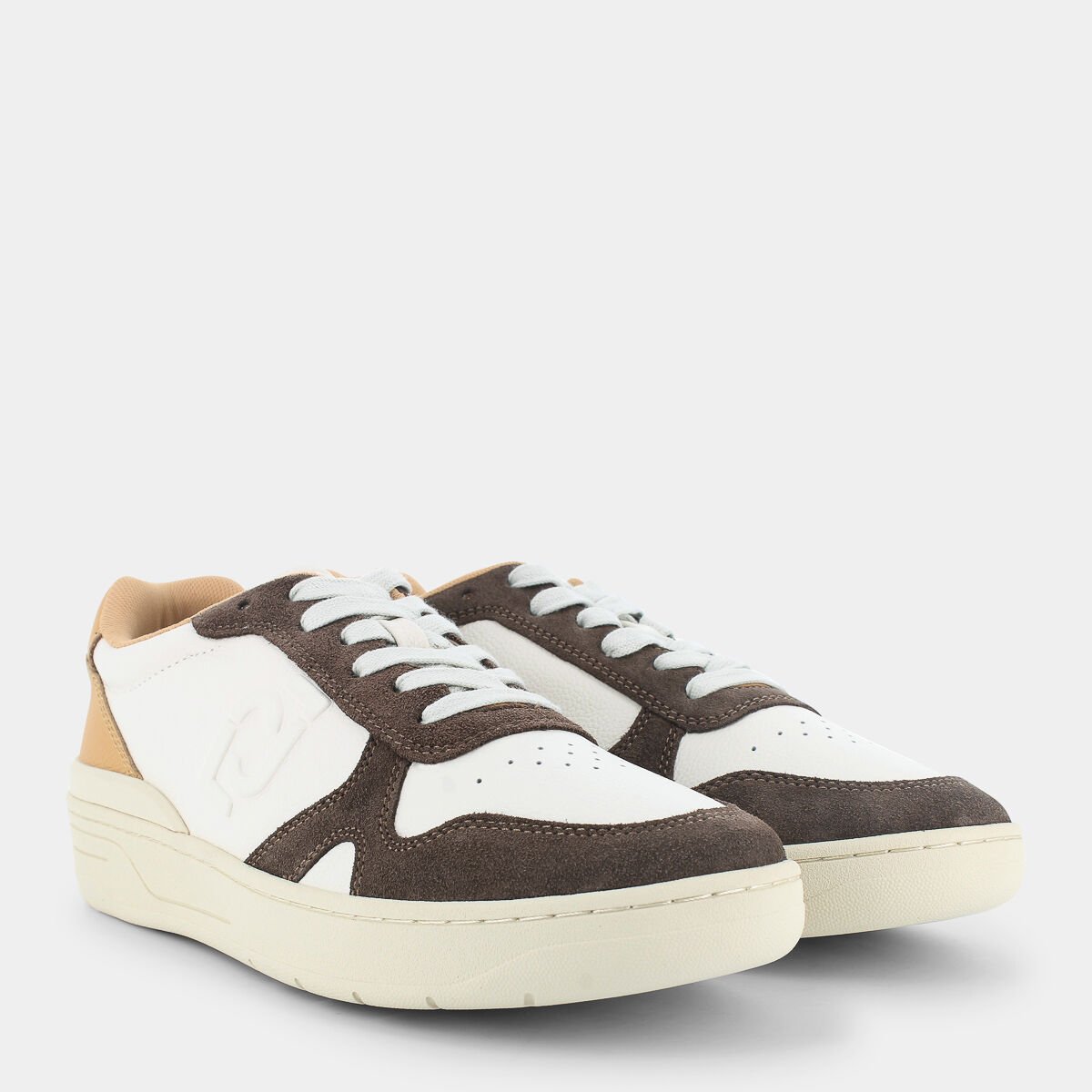 SNEAKERS da UOMO LIU JO 7G3001 WALKER 01 OFF WHITE BROWN Scarpamondo