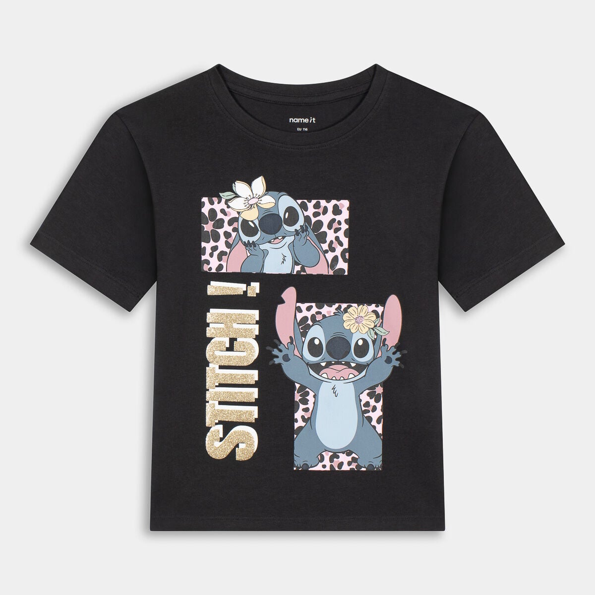 T-shirt Name It da Bambina, nero