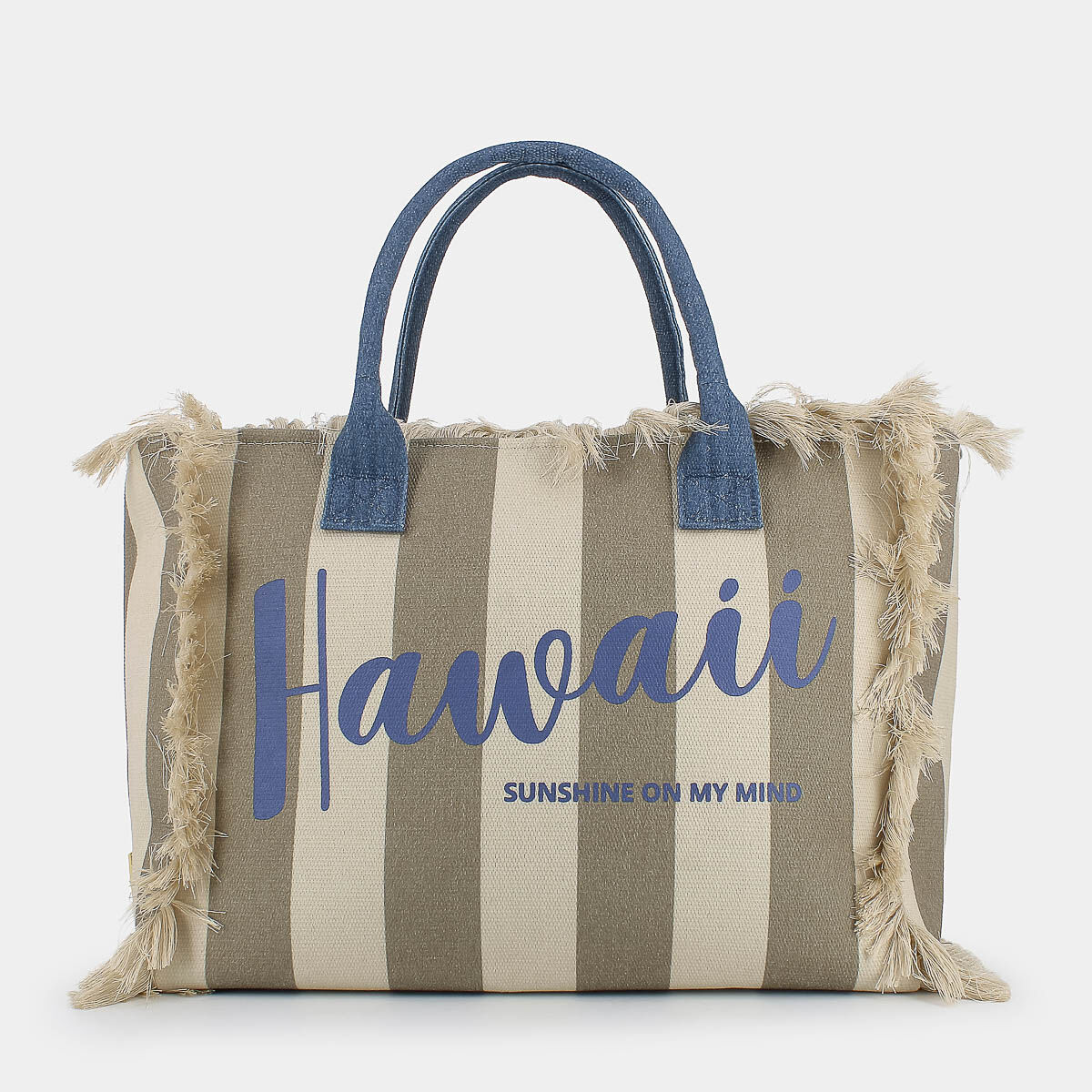 Borsa Mare Sheen da Donna, beige
